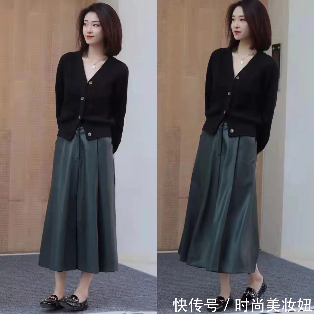 外套|今年流行“针织开衫”,学时尚博主4种搭配方式,高级又显气质