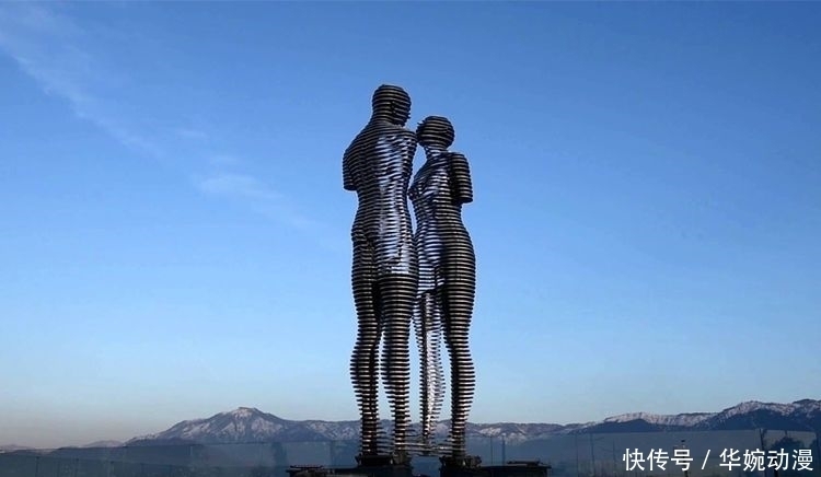 全过程|世界上最虐心的8米不锈钢雕塑,用10分钟演绎了爱情的全过程