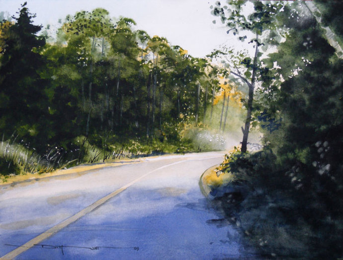 水彩画@加拿大水彩画画家道格拉斯·亨特的唯美风景作品