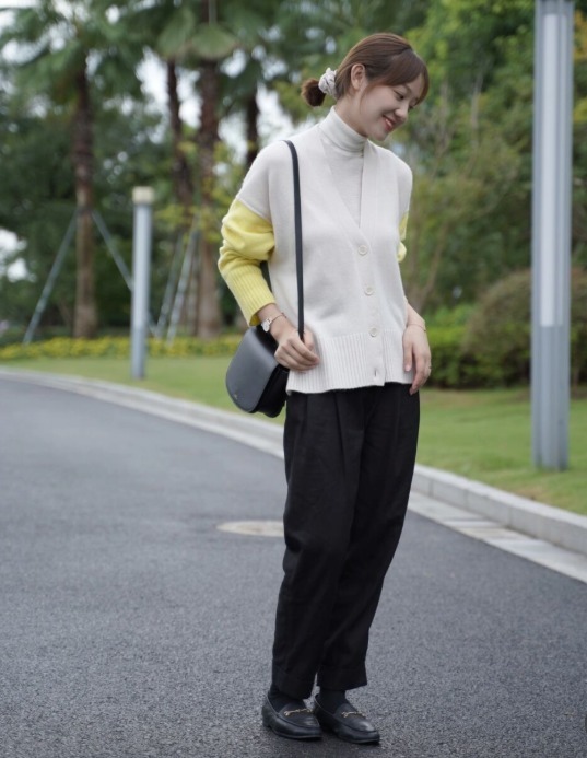 小个子 优雅女人都穿“乐福鞋”,比小白鞋更显气质,小个子也可以hold住