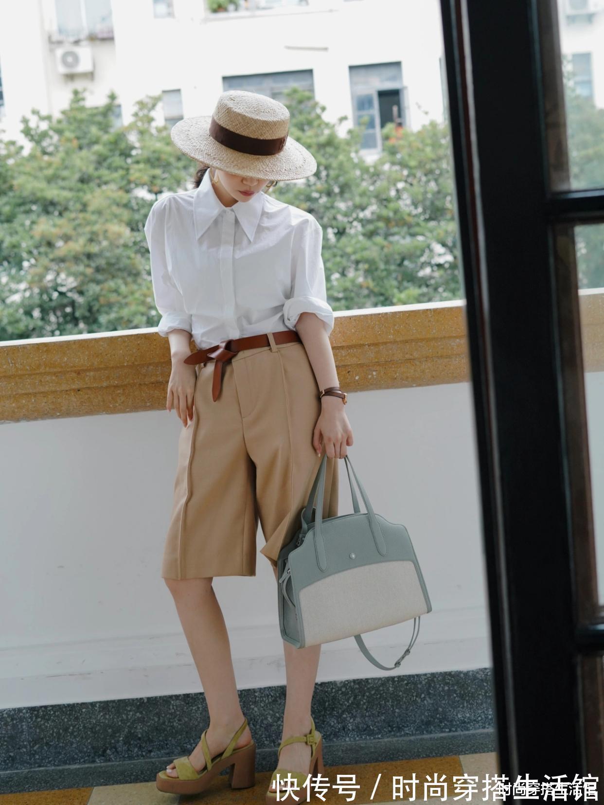元气满满|真正见过世面的女人,穿衬衫从不配裙子,看三木博主你就知道了