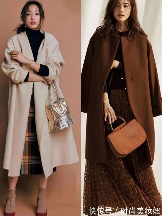 大衣|中年女人“咖色大衣”怎么穿更高级,跟着日杂学,提升气质又优雅