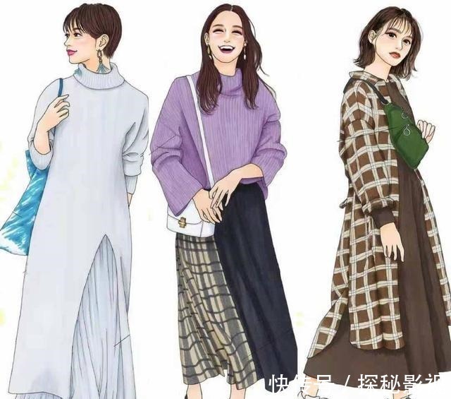 手绘 学色彩有什么用日本插画师的早春“手绘配色”,27套穿搭真绝了!