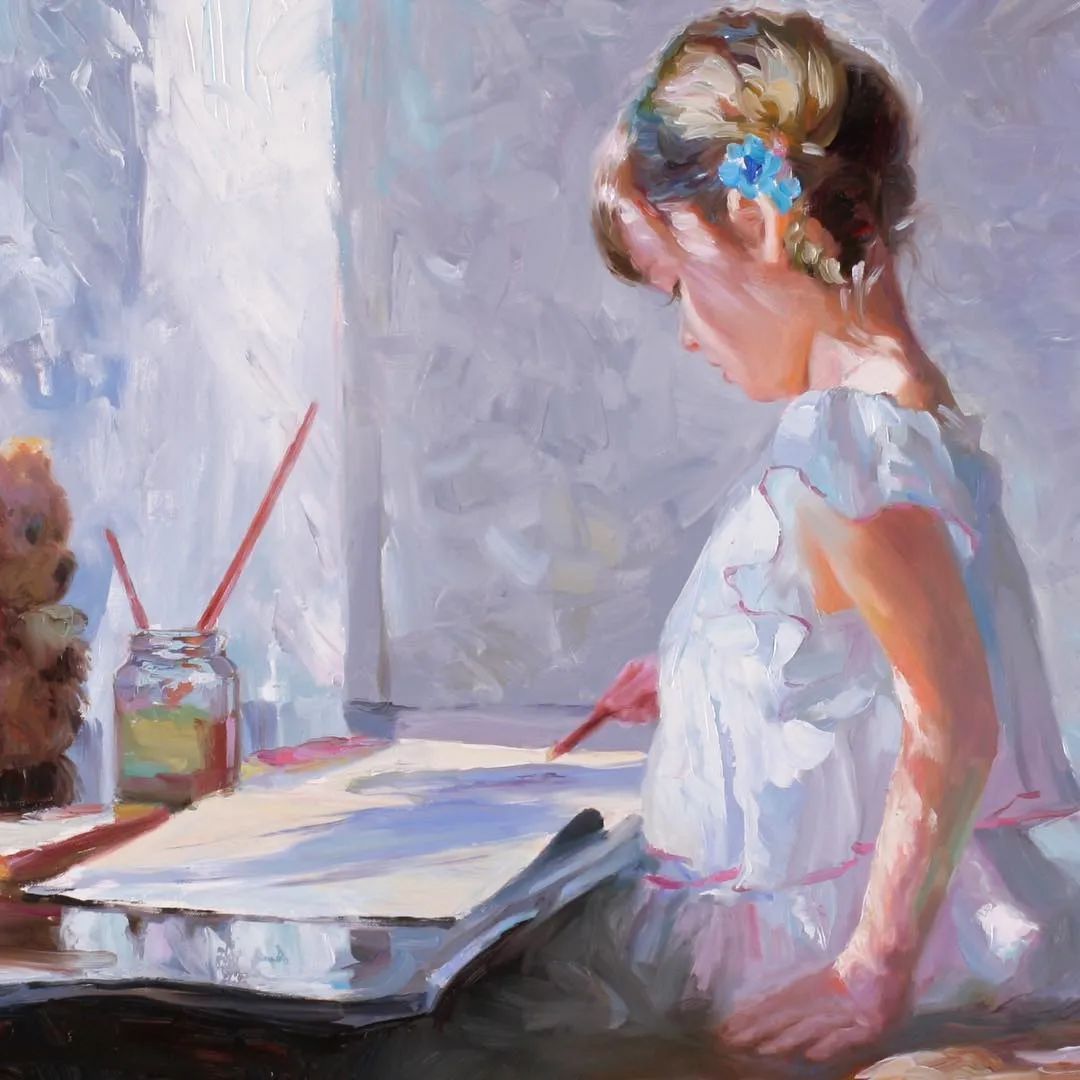 ·沃利戈夫|弗拉基米尔·沃利戈夫 的笔下，夏日繁花，娇媚女子，岁月静好