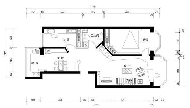 几何|75平小户型也可以很独特，几何吊顶充满创意，让大户型都羡慕不已