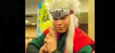 大蛇丸|低配版cos《火影忍者》,大蛇丸恐怖,女版鸣人细看有点心动