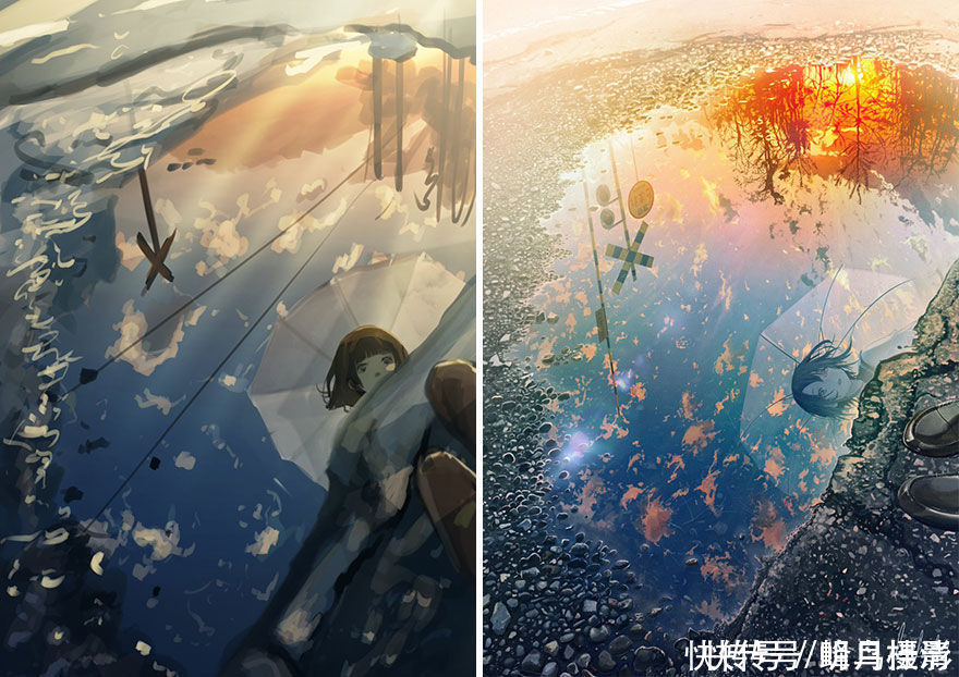 初稿|27个初稿与成品对比照,前后差距太大,网友:这是同一副画吗