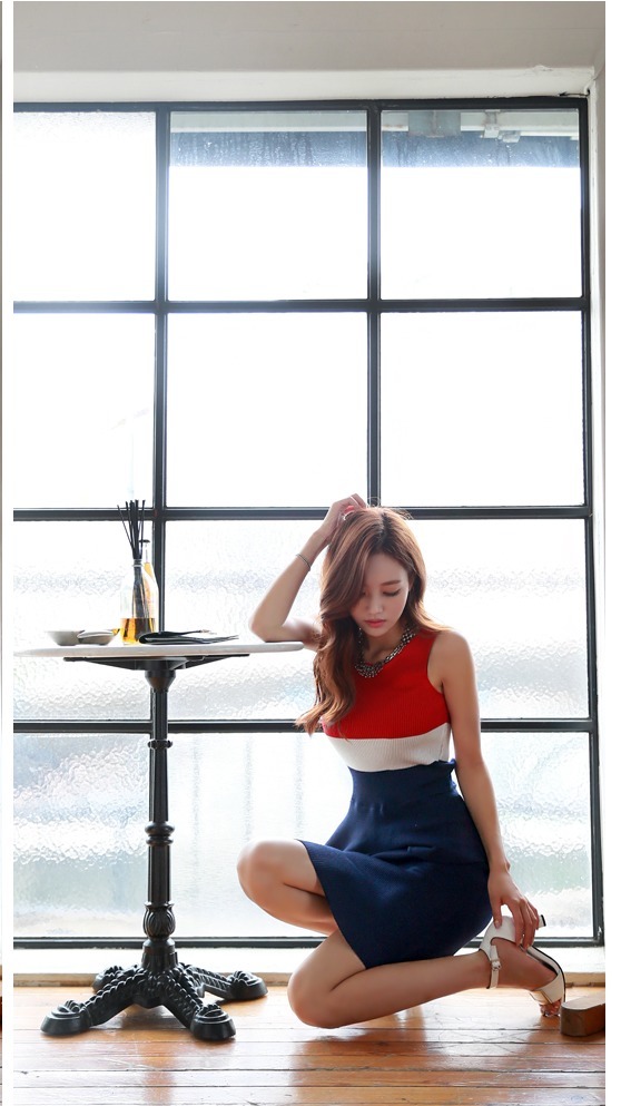 喇叭|孙允珠夏日喇叭路德斯套裙,这样“高级”穿搭法则,显瘦实用!