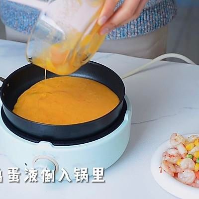 这道快速早餐 | 低脂鲜虾鸡蛋饼，分分钟光盘