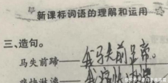 老师|“最懒小学生”走红，试卷答案让老师无可奈何：想打叉却挑不出错