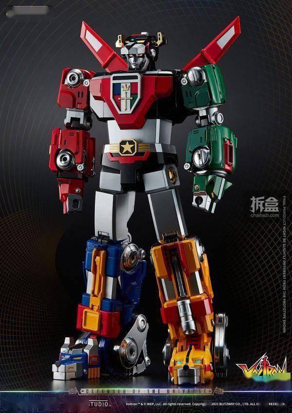 机器人|Blitzway 新品： 百兽王Voltron(战神金刚) -CARBOTIX系列可动手办（38CM高）