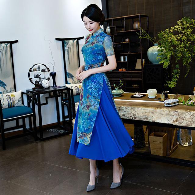 版型|这几款充满民族风的改良旗袍,最适合优雅有风情的女性