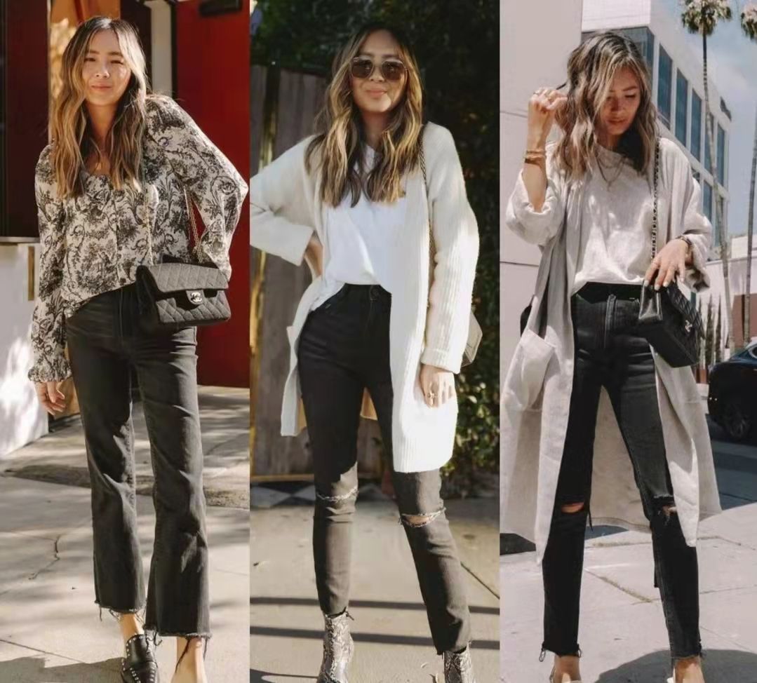 小黑裤|阔腿裤过时了，今年秋季流行“小黑裤”，小个子穿显高又时髦