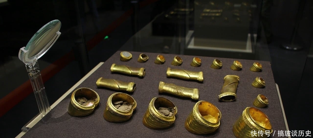 考古|西汉废帝刘贺墓考古挖掘成果展出,230斤黄金陪葬引人注目