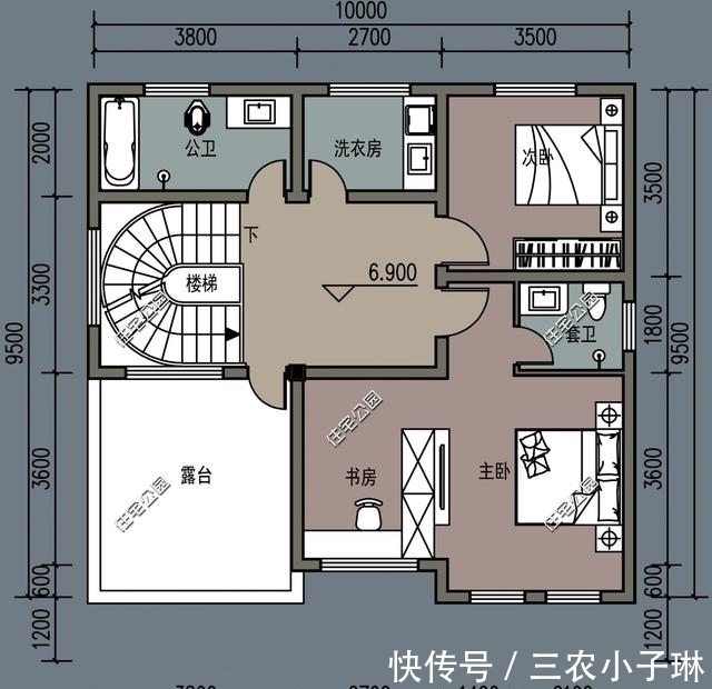 进深|7套三层农村自建房，户型方正、经典，还不赶快收了