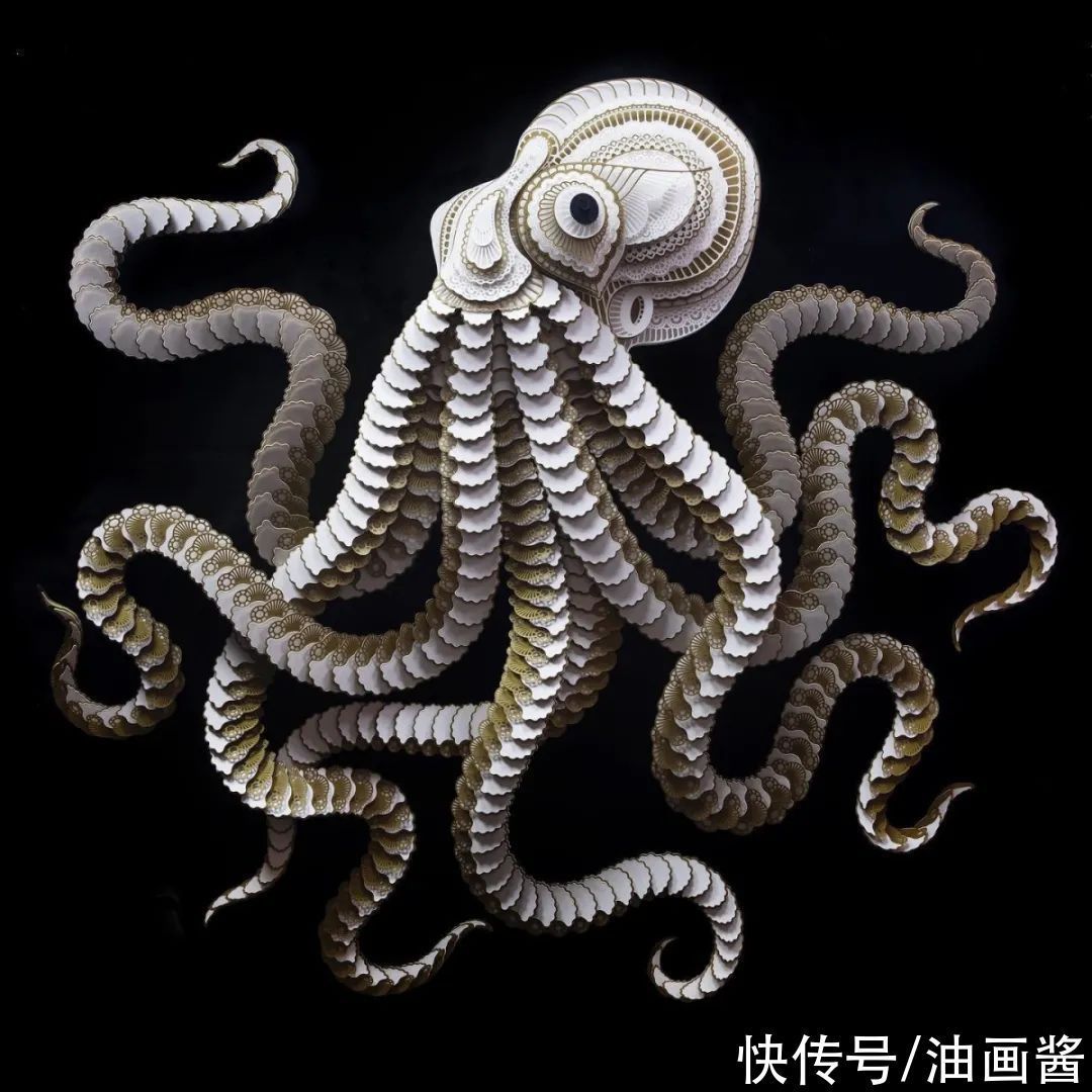 肖像#他把白纸玩到了极致,复杂精致的动物纸雕肖像,带给人强烈震撼