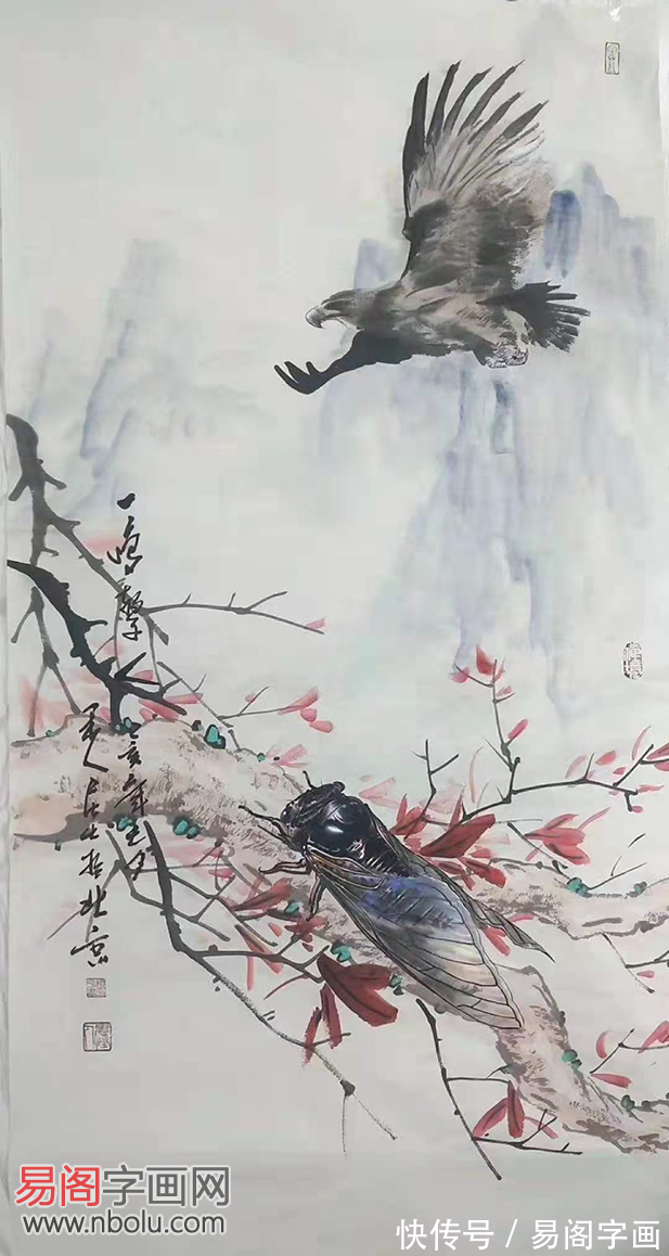 柳平$画家柳平的蝉绝了 仿佛能听到蝉的鸣叫