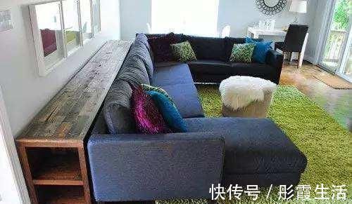 置物架|把沙发往前挪了10厘米,放一个置物架进去,省钱好用又不占空间