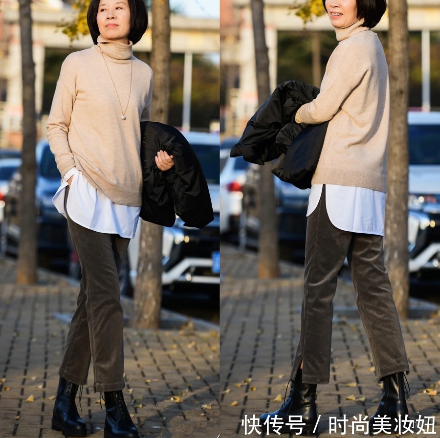 冬季 见过世面的50岁女人,冬季穿衣不做作,简约优雅才是关键