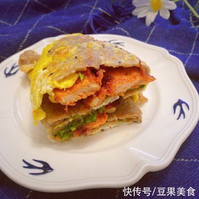 路边摊|全麦奥尔良鸡柳卷饼