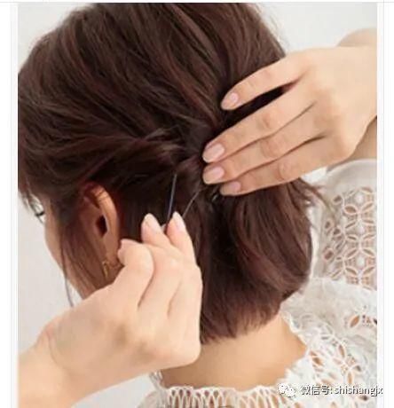 刘海|头发不长,短短的,也一样能扎出极漂亮的发型来