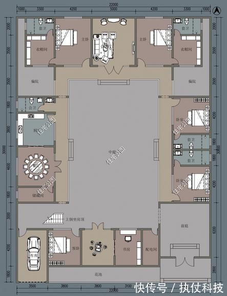 造价|3套适合新农村盖的中式合院，造价40万起，第2套大美