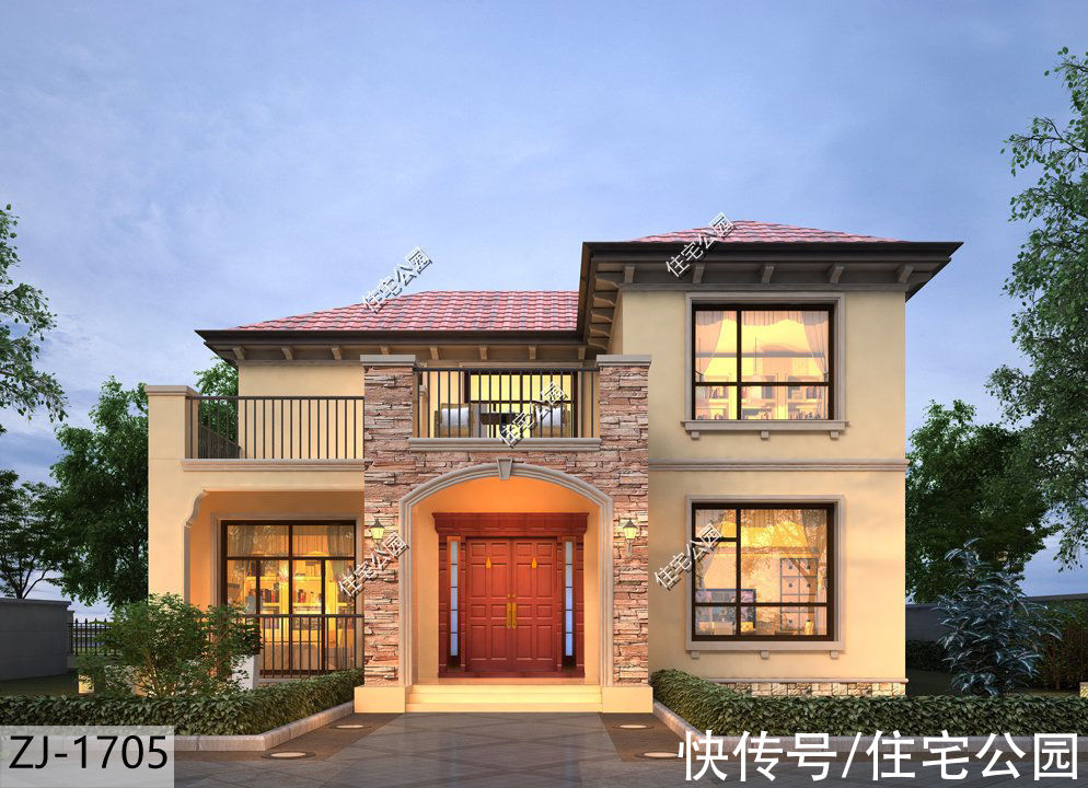 小知识|占地130平的农村别墅，室内设计4室2厅，这样的农村新房你喜欢吗