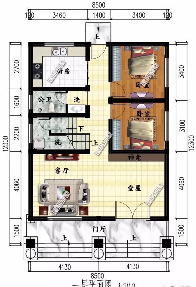 造价|宽8-9米之间的两层别墅, 造价20万左右, 小宅基地建最合适