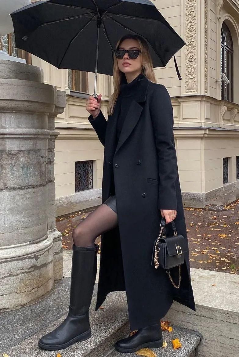  搭配大衣|你穿大衣+靴子的样子，真的时髦极了！
