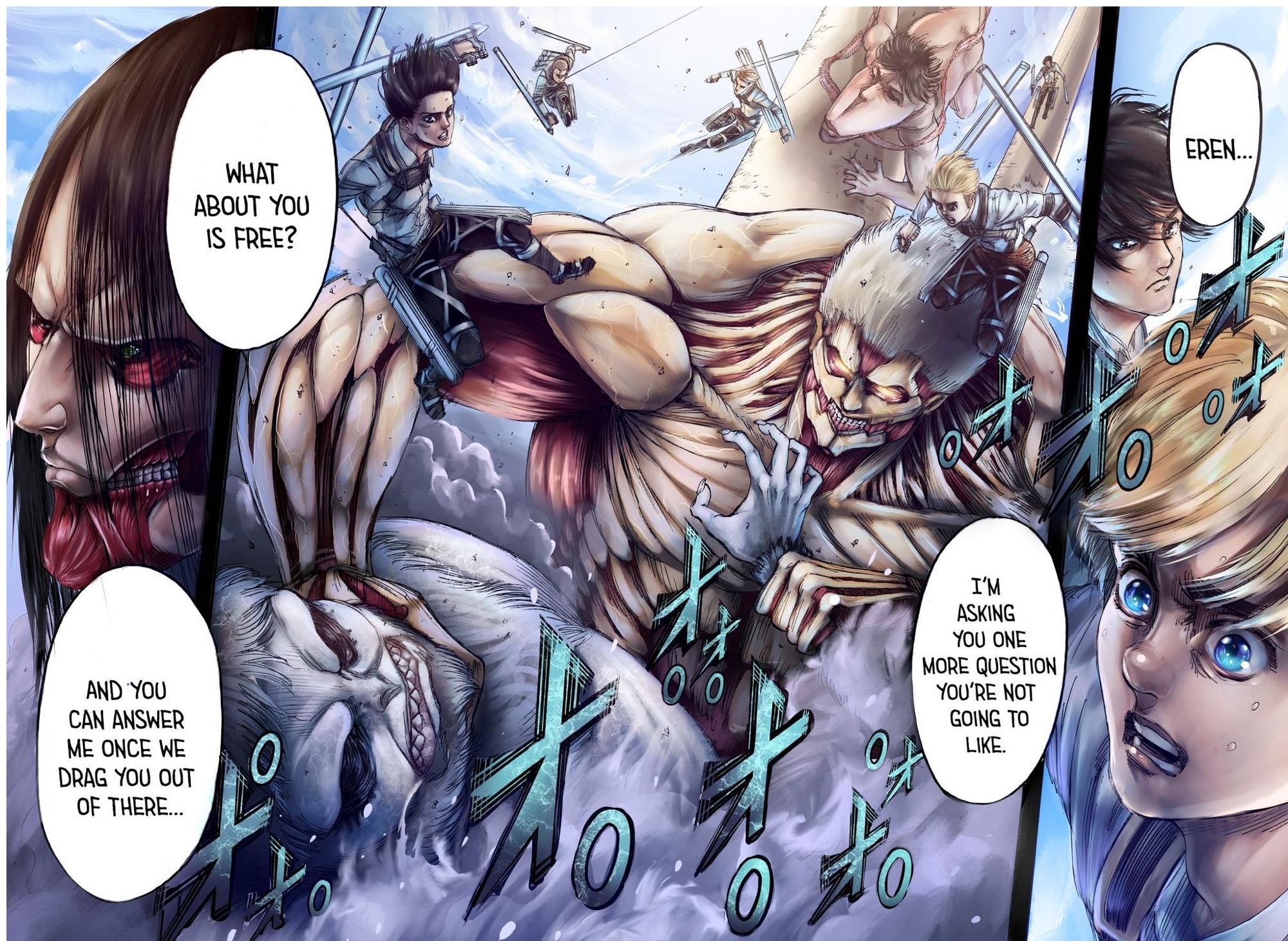 毛发|进击的巨人134话：兽之巨人成白毛猿猴，巨人设定大大补充