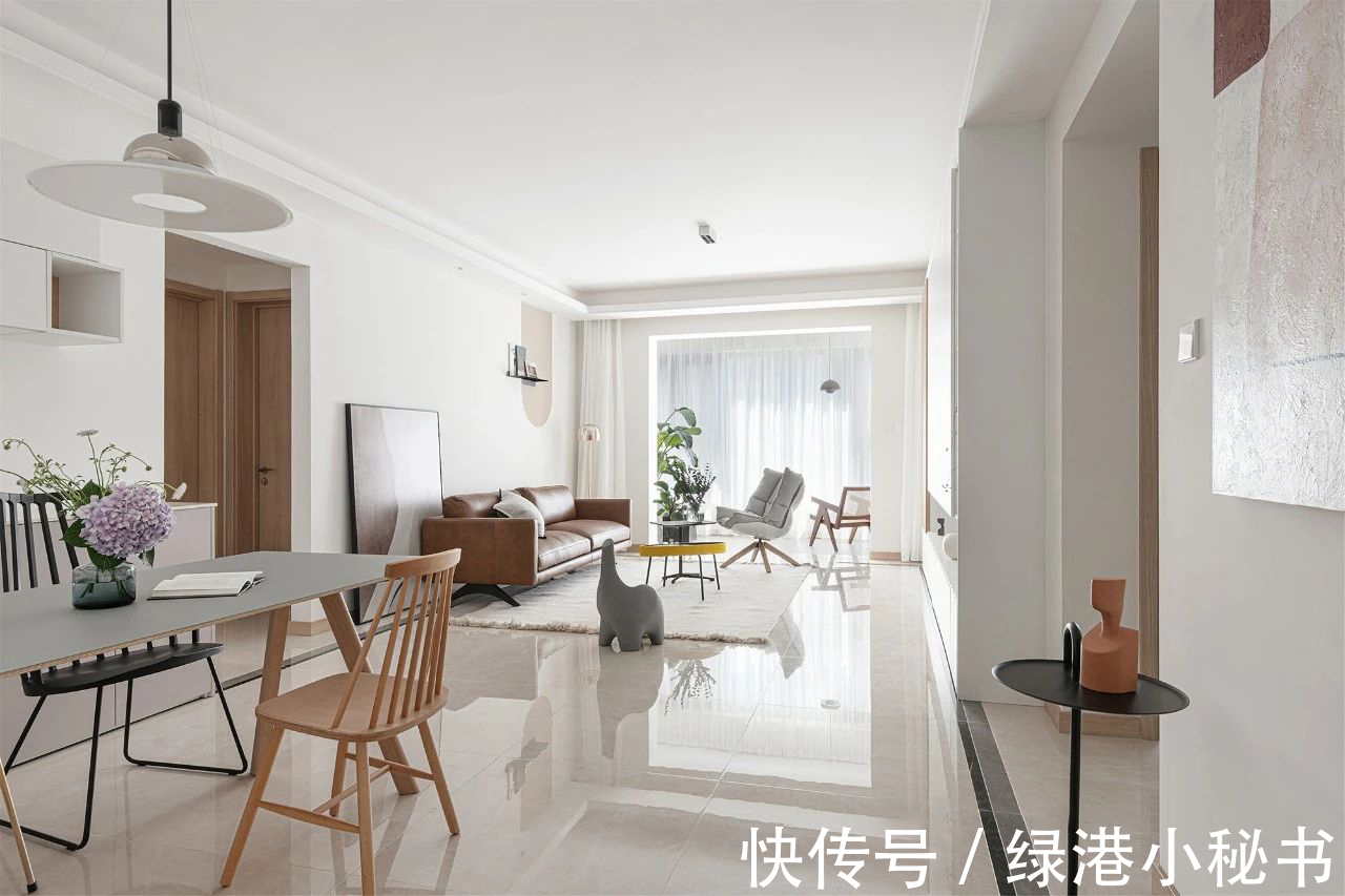 原木|装修案例欣赏:回归本质,120平现代风格打造静怡之家!