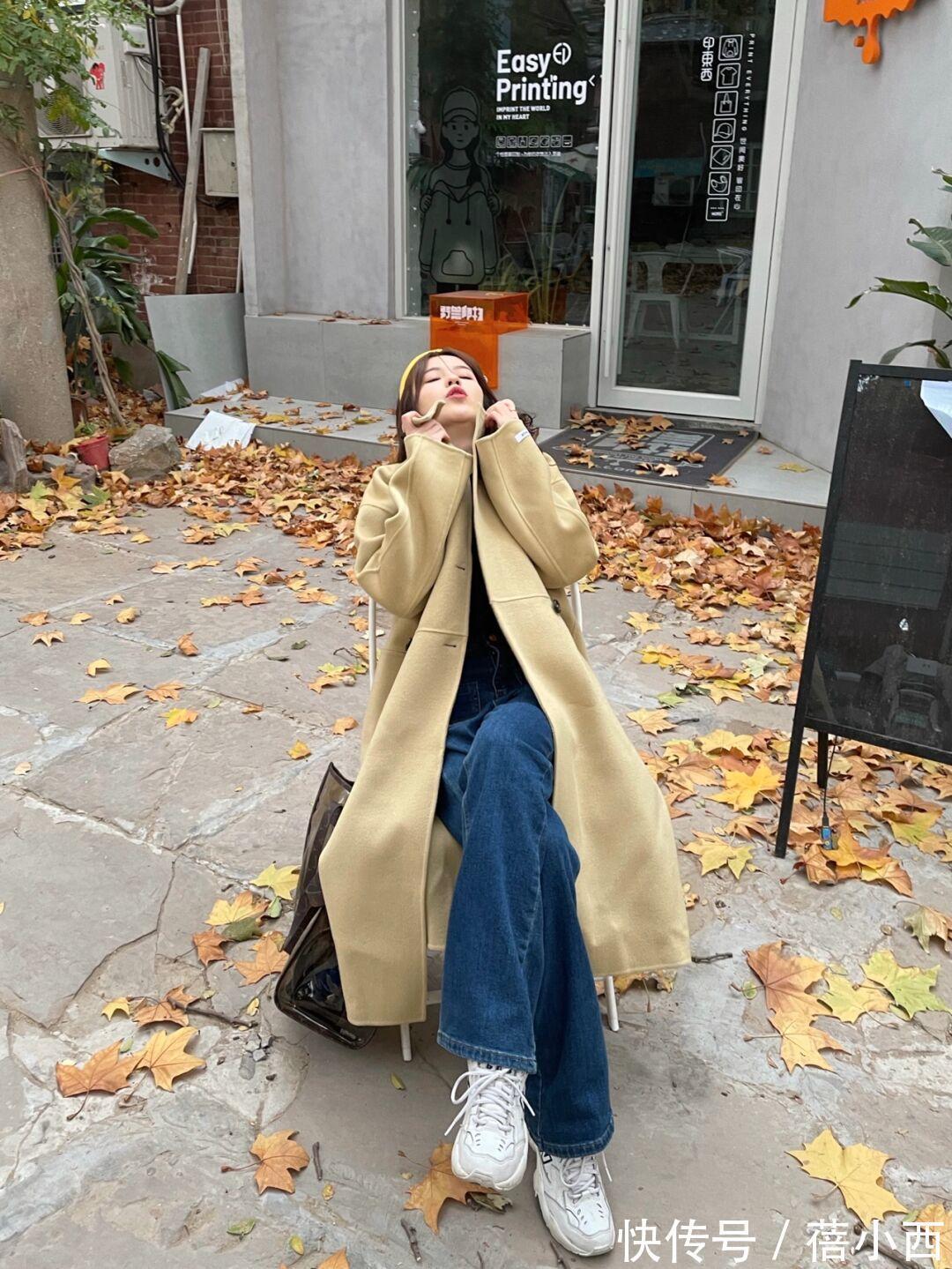 大衣|入手一件“长款大衣”,这样搭配阔腿裤、牛仔裤、半身裙,显档次