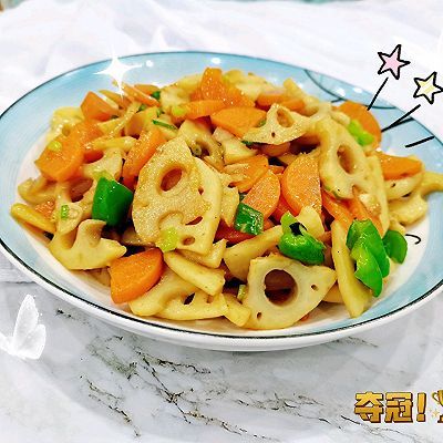 快手菜|家常快手菜小炒藕丁