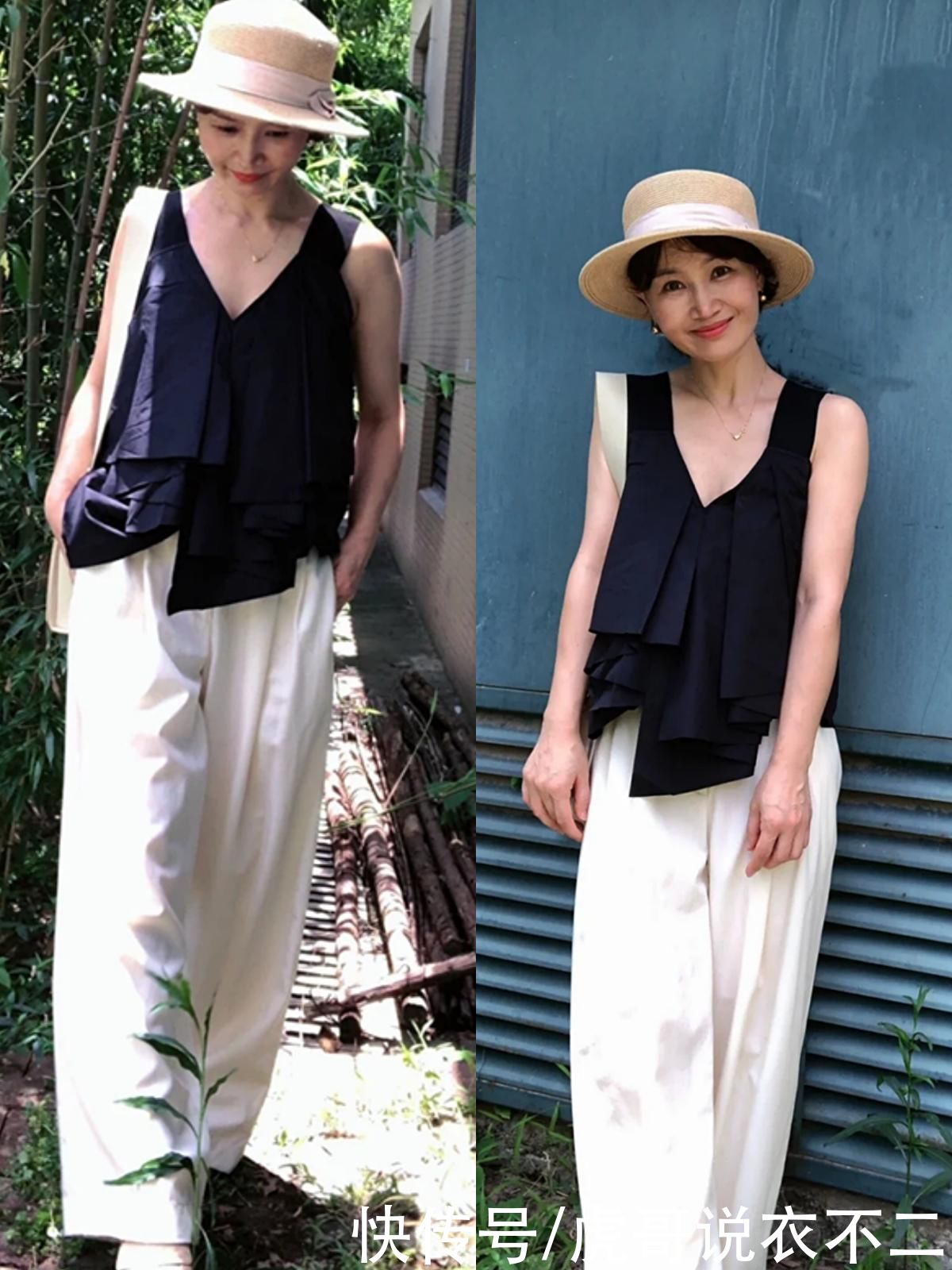 减龄|45岁依旧美得像少女，这位大龄“姐姐”真会穿，不扮嫩也减龄洋气