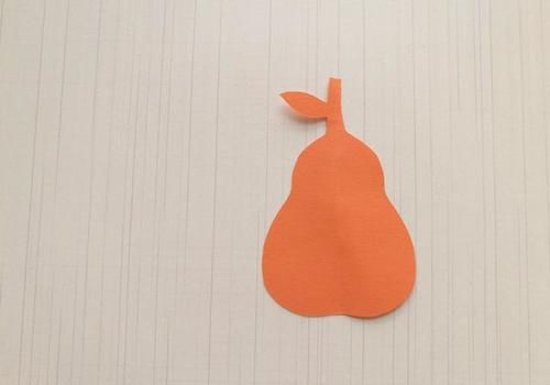  学会|幼儿手工，孩子能学会的简单的剪纸鸭梨教程