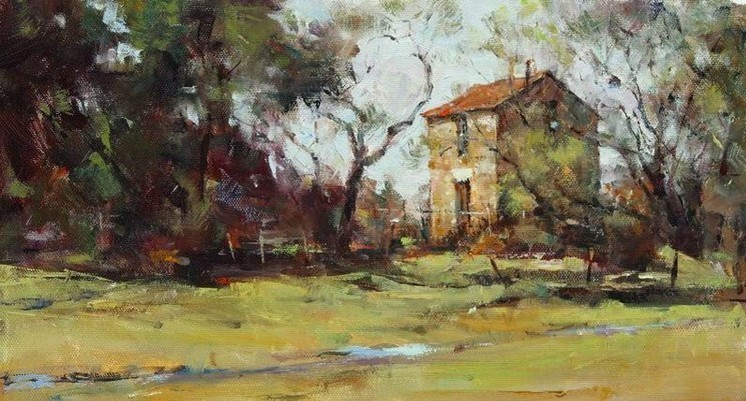 乡村@风景·乡村小景:美国油画家 约翰·奥斯汀·汉娜 的作品欣赏