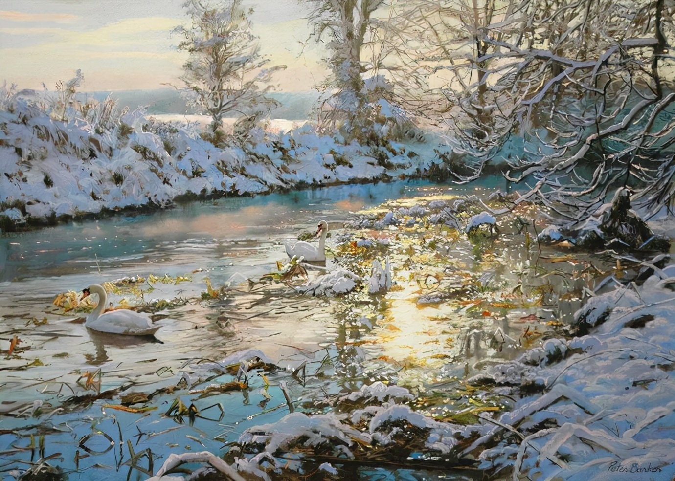 Peter#英国Peter Barker油画风景(二)