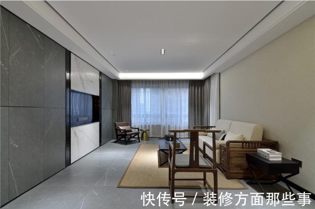 家具|120平新中式二居室,简洁中又多了那么一丝丝的沉稳