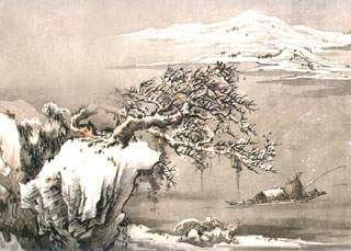 柳宗元 江雪 千山鸟飞绝万径人踪灭 诗配图与翻译赏析 快资讯