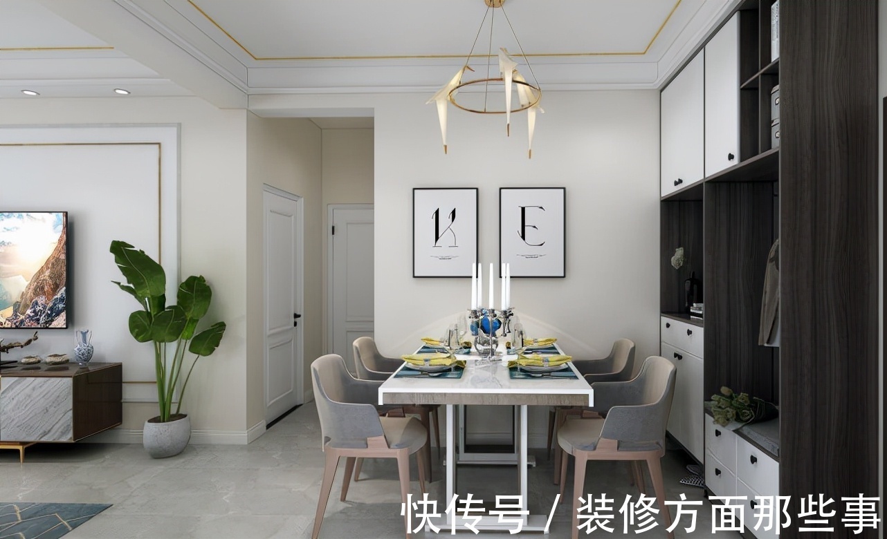 三幅画|90平现代简约风二居室,美观大方,有一种高级的时尚感