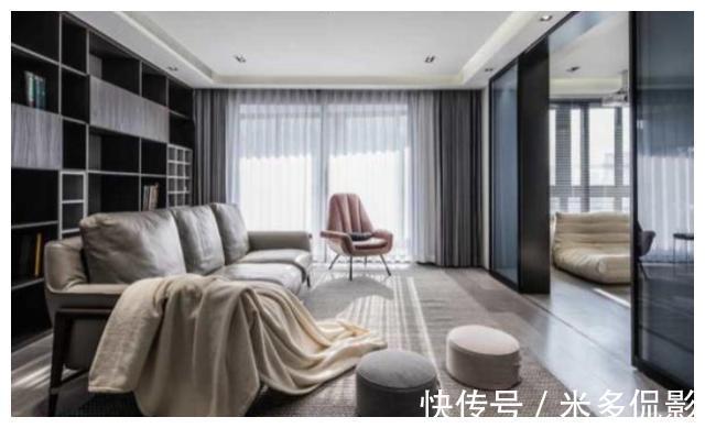 电视|160平的大户型,客厅不装电视墙,智能门隔断,住多久都实用漂亮
