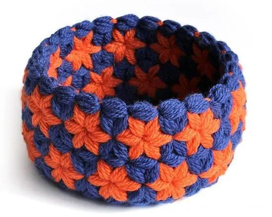 布条这样钩织,快速变收纳筐,放家里不好用吗DIY编织附教程