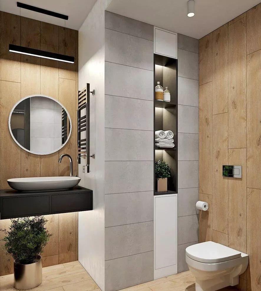 洗手盆|卫生间的10个设计原则,让小卫生间装出豪宅的大气感!