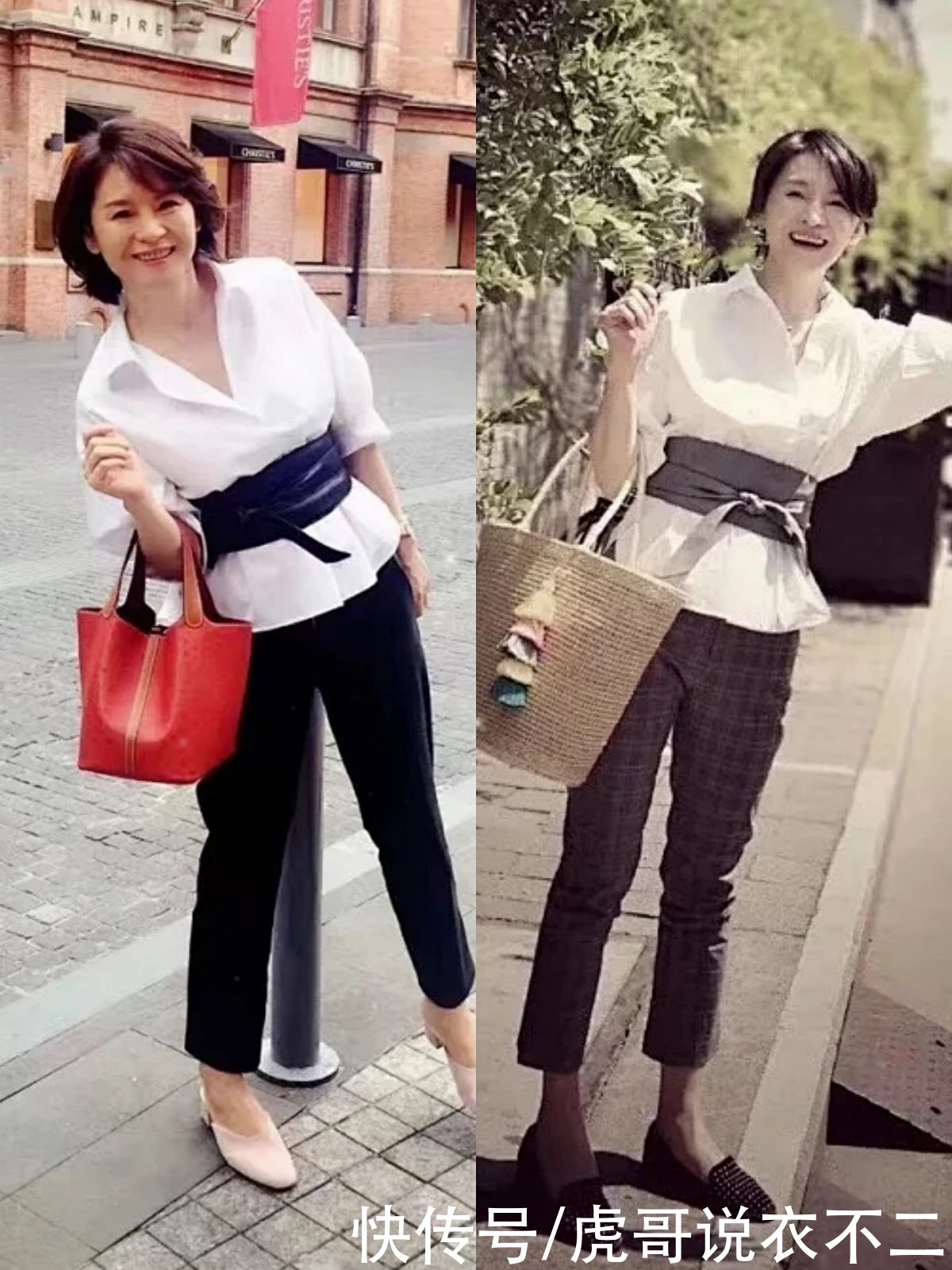 上衣|有品位的女人都爱“九分裤”，上衣、鞋子这么搭，年近60依旧美丽