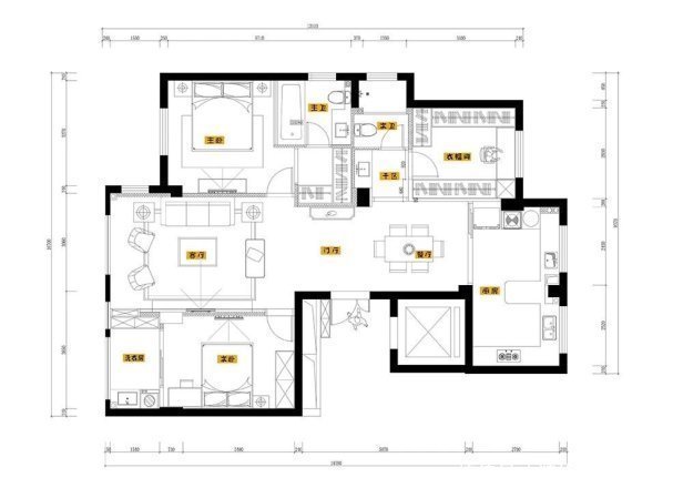 春风十里|126平现代风三居室,崇尚美学的小夫妻的得意之作