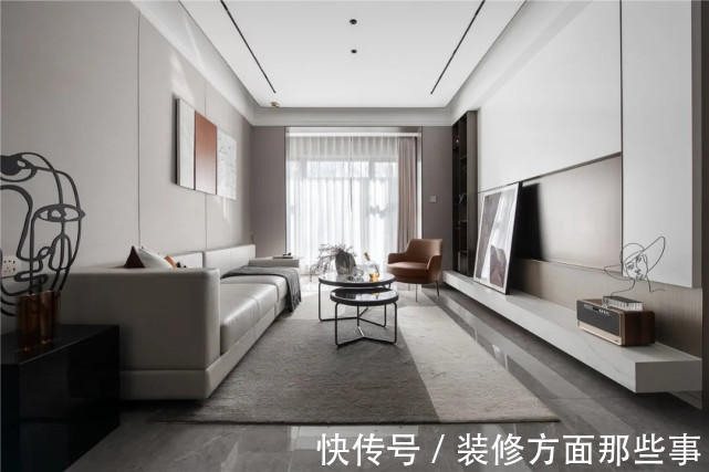 硬包|108平现代风三居室,空间充满现代简洁的大方感