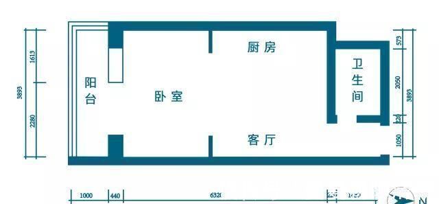 大卧室|30㎡超小户型,她榨干每1㎡空间!挤出独立卫生间和双人床大卧室