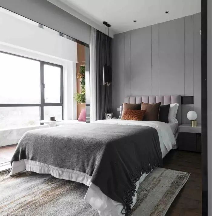 床头柜|120㎡现代简约,时尚大理石质感,华丽优雅的高端