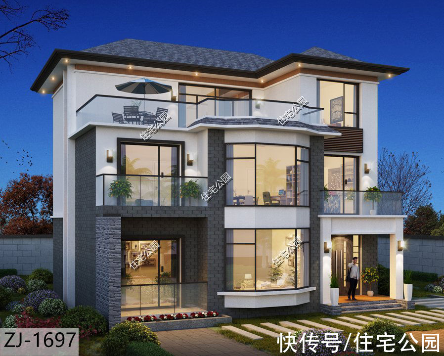 房子|浙江范先生自建现代别墅，300多平的房子设计6间卧室，超美超划算