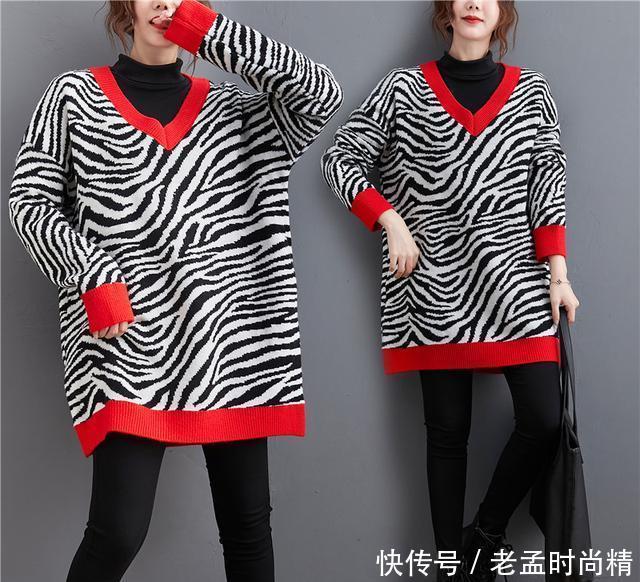 显瘦|说实话,胖到130斤一点也不慌,全靠这大码毛衣加持,贼显瘦